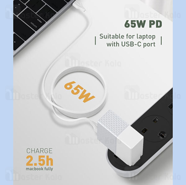 کابل Type C به Type C الدینیو LDNIO LC122-C طول 2 متر توان 65 وات